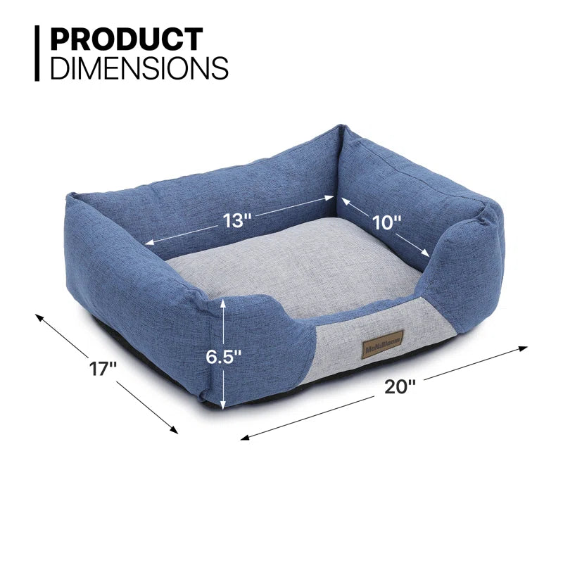 Cuddler Dog Bed, Dog Sofa Bed with Sides, Non-Slip Bottom for Small & Medium Dogs, Machine Washable