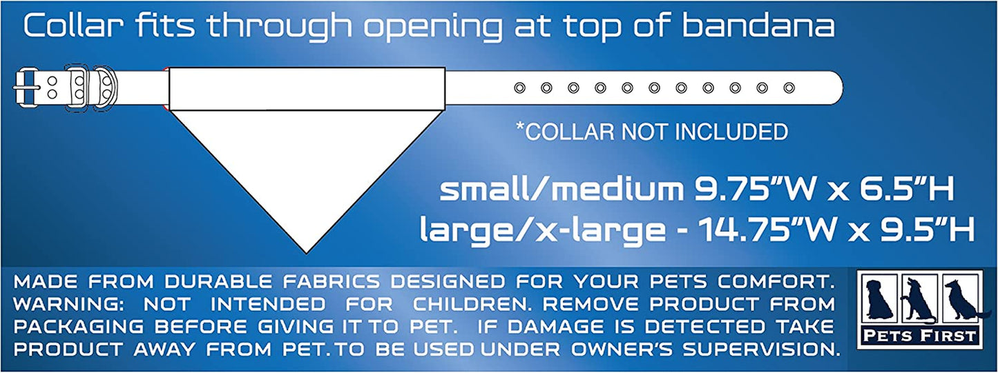 BRW-3217-L-XL MLB Milwaukee Brewers Reversible Pet Bandana, Large/X-Large, MLB Team Color