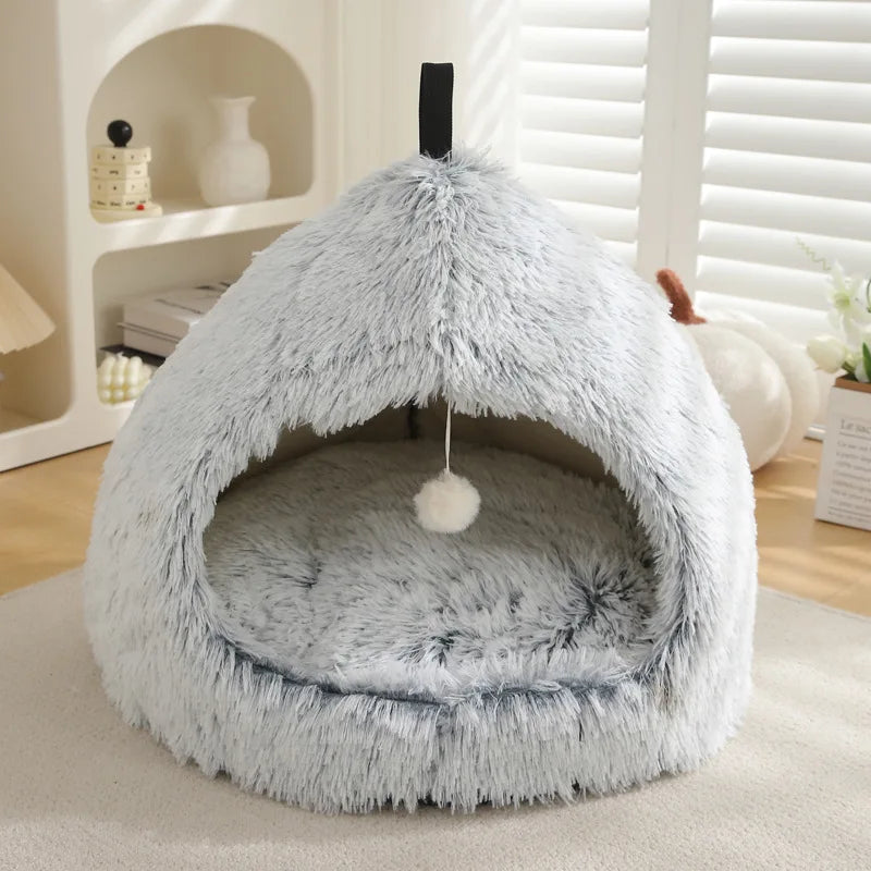 Dog Pad Bed Sweet Soft Warm Pet Basket Cozy Kitten Lounger Cushion Pet House Tent Small Dog Sleeping Bed Mat Foldable Washable