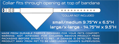 Collegiate Pet Accessories, Reversible Bandana, Arkansas Razorbacks, Small/Medium