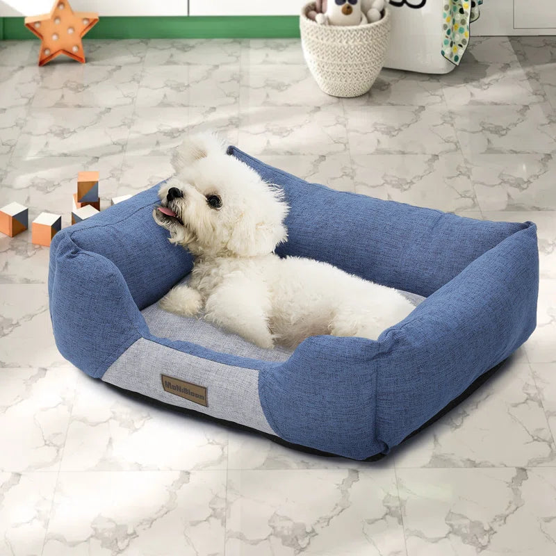 Cuddler Dog Bed, Dog Sofa Bed with Sides, Non-Slip Bottom for Small & Medium Dogs, Machine Washable