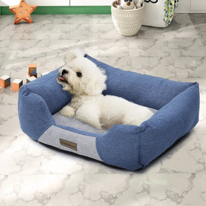 Cuddler Dog Bed, Dog Sofa Bed with Sides, Non-Slip Bottom for Small & Medium Dogs, Machine Washable