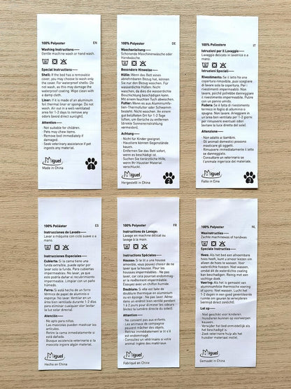 Removable Washable Dog Bed for Medium Dog - Rectangle Pet Bed for Large Cats with Zipper Cover Bolster Cuddle Puppy Bed with Supportive Side Wall Slip-Resistant Bottom, Dark Gray 30 Inch