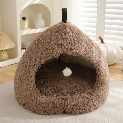 Dog Pad Bed Sweet Soft Warm Pet Basket Cozy Kitten Lounger Cushion Pet House Tent Small Dog Sleeping Bed Mat Foldable Washable