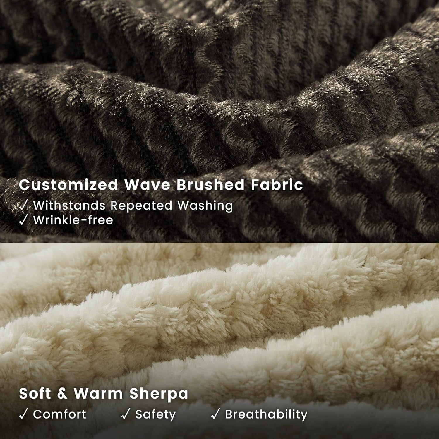 Cat Bed for Indoor Cats Washable Removable Cover - Small Pet Bed with Side Square Dog Bed Rectangle Soft Puppy Bed Bolster Cuddle Kitten Bed with Wall Slip-Resistant Bottom, Brown 20 Inch