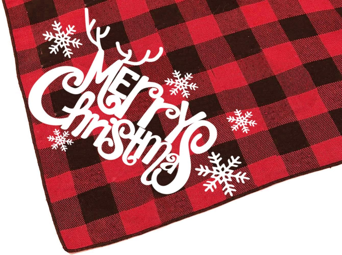 Dog Christmas Bandana Classic Buffalo Plaid Pets Scarf Triangle Bibs Kerchief for Small Medium Large Dogs Cats Pets