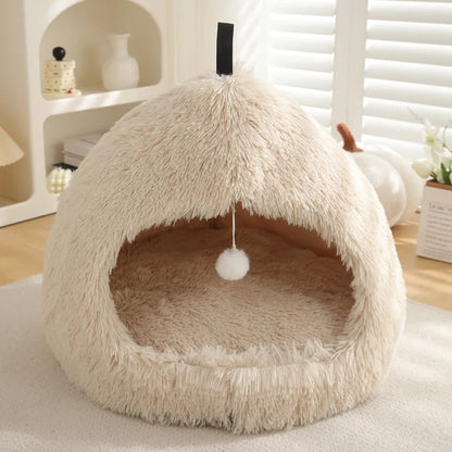 Dog Pad Bed Sweet Soft Warm Pet Basket Cozy Kitten Lounger Cushion Pet House Tent Small Dog Sleeping Bed Mat Foldable Washable