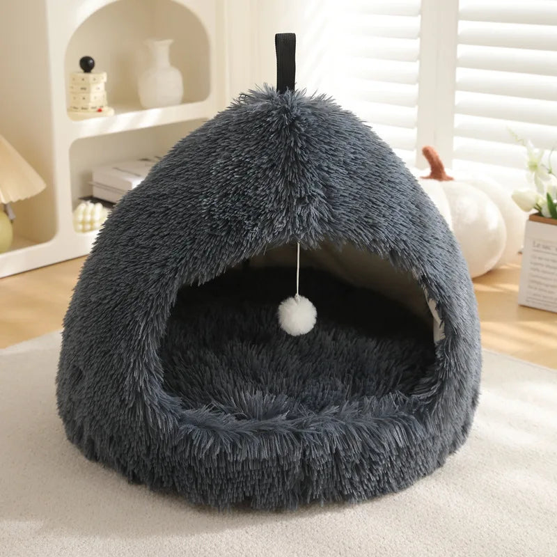 Dog Pad Bed Sweet Soft Warm Pet Basket Cozy Kitten Lounger Cushion Pet House Tent Small Dog Sleeping Bed Mat Foldable Washable