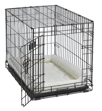 / Quiettime Fleece, Filled Bolstered Bed/ Fits 22-Inch Crate/ Model-40222