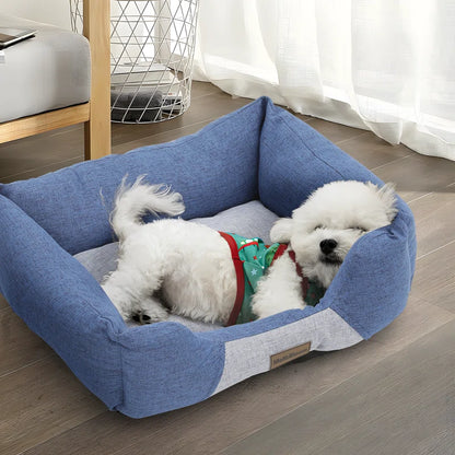 Cuddler Dog Bed, Dog Sofa Bed with Sides, Non-Slip Bottom for Small & Medium Dogs, Machine Washable